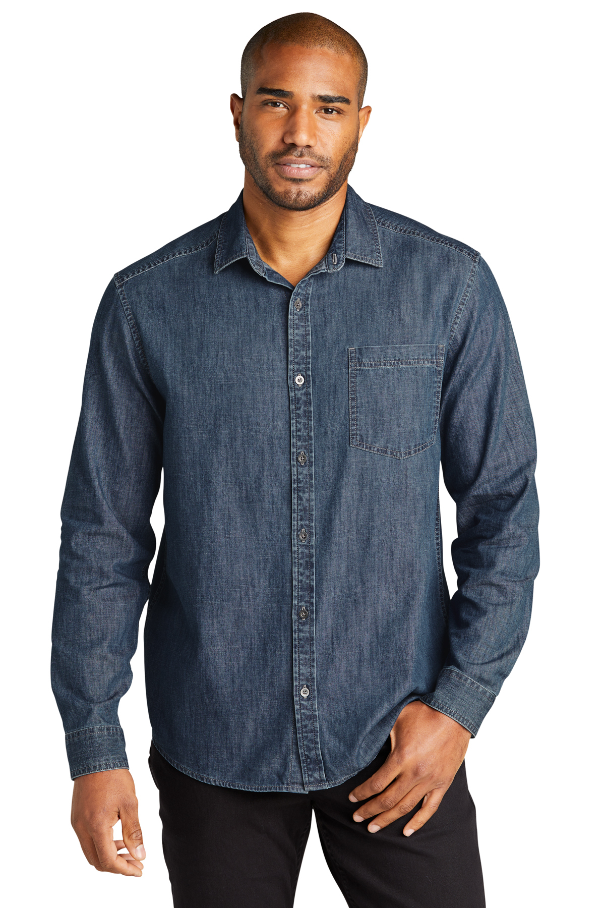 Men’s Long Sleeve Perfect Denim Shirt Spectrum — free download